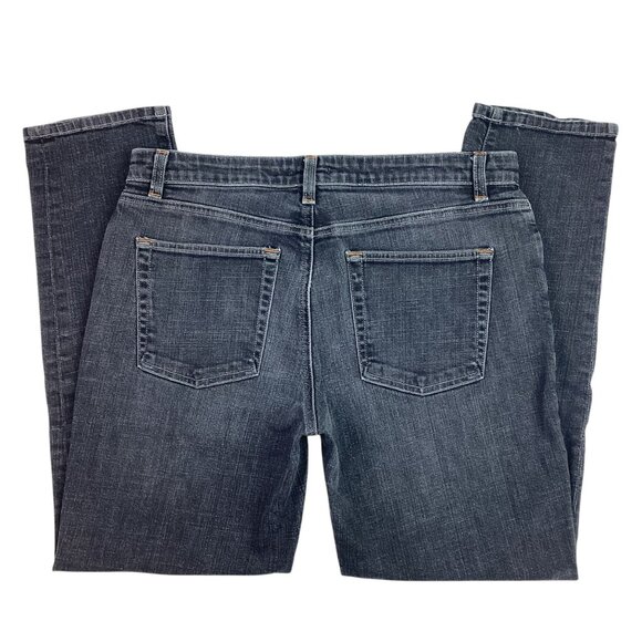 Eileen Fisher Black Slim Straight Jeans Womans 8 - Picture 7 of 11